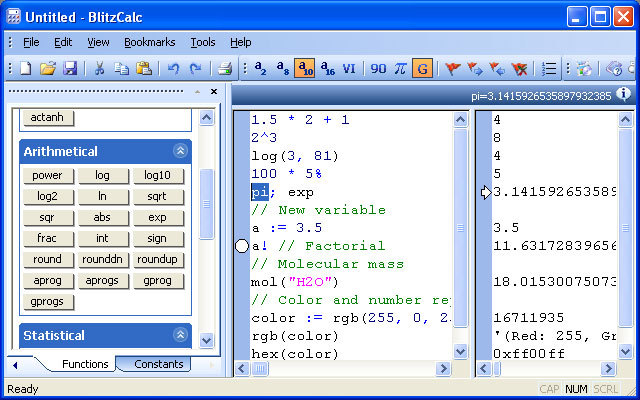 BlitzCalc Screenshot